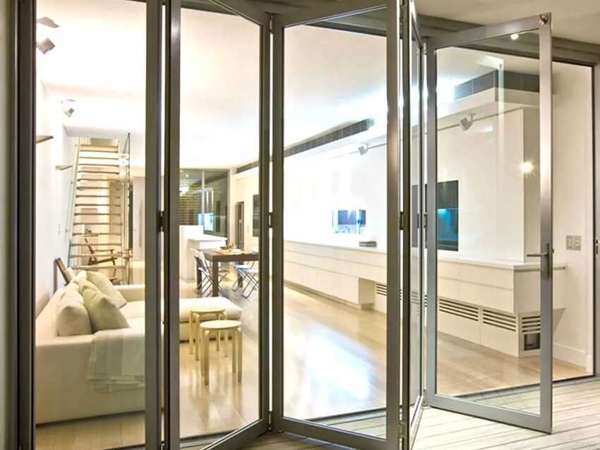 Puerta plegable cristal 02