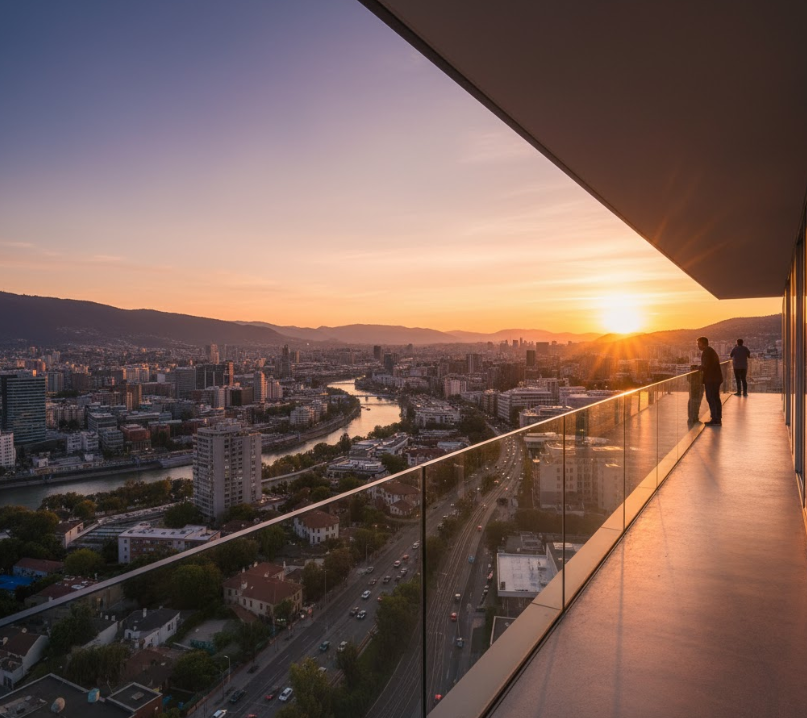 barandilla de cristal