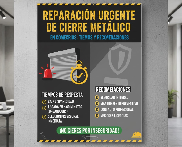 reparación cierre metálico urgente
