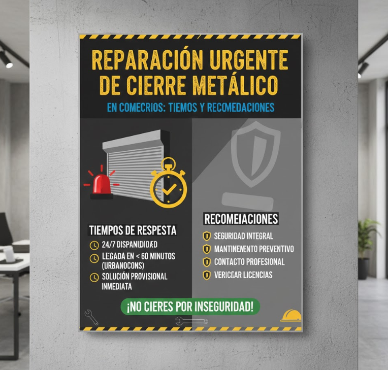 reparación cierre metálico urgente