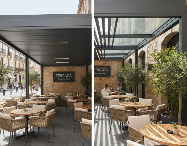 techo fijo vs techo móvil