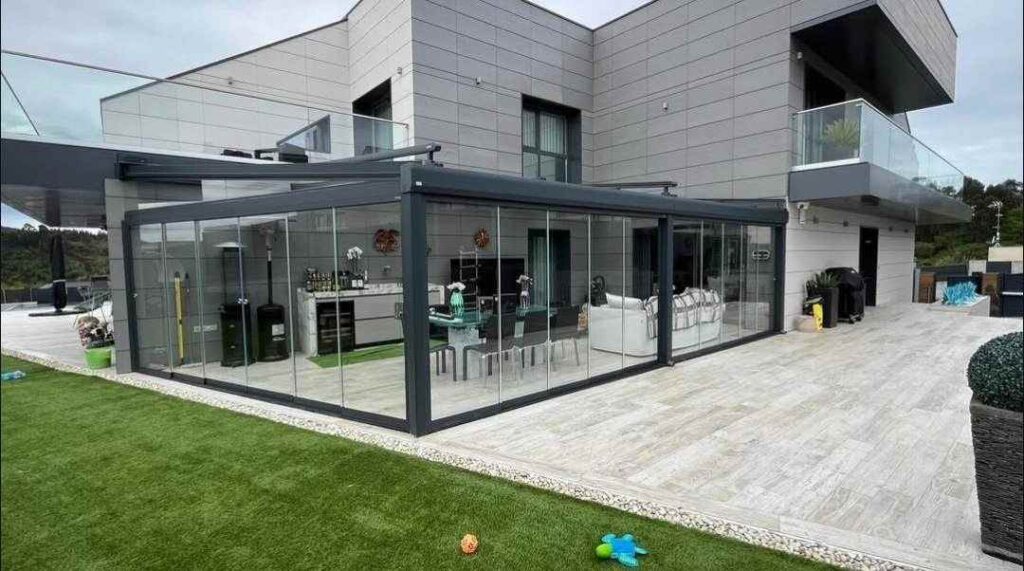 patio cortina cristal